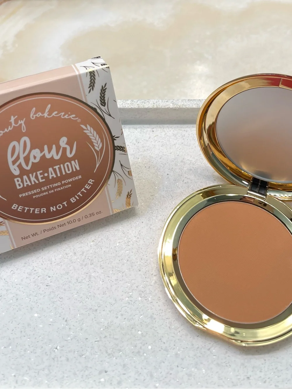 Beauty Bakerie ~ ‘ALMOND’ (Chestnut) Pressed Setting Powder ~ Full Size 10 g